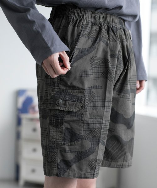 aimoha(aimoha（アイモハ）)/aimoha men MULTI POCKET CARGO SHORTS マルチポケットカーゴショーツ/img28