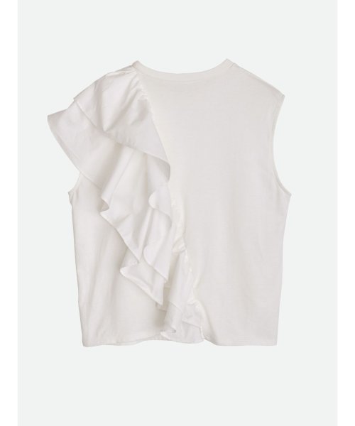 NOUNLESS(ナウンレス)/UNBALANCE RUFFLE TANK TOP/img01