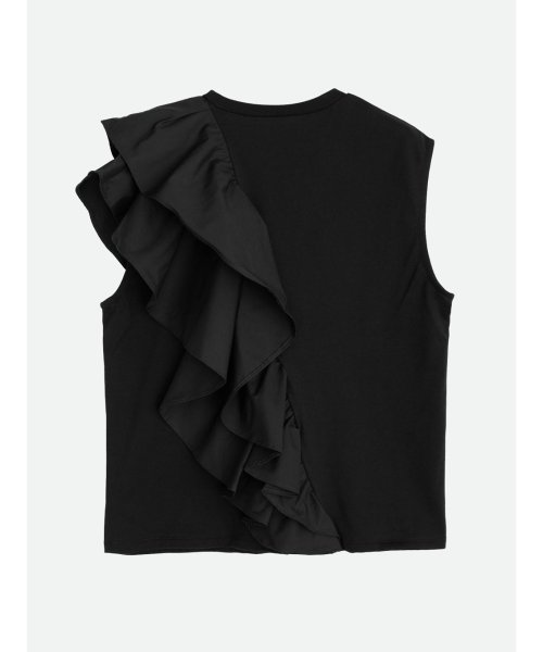 NOUNLESS(ナウンレス)/UNBALANCE RUFFLE TANK TOP/img03