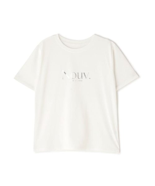 NATURAL BEAUTY BASIC(ナチュラルビューティーベーシック)/箔ロゴプリントTシャツ/img01