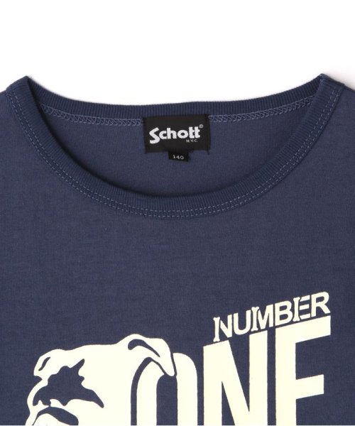 Schott(ショット)/直営限定/KID'S SS T－SHIRT "NUMBER ONE"/キッズ ティーシャツ "ナンバーワン/img06