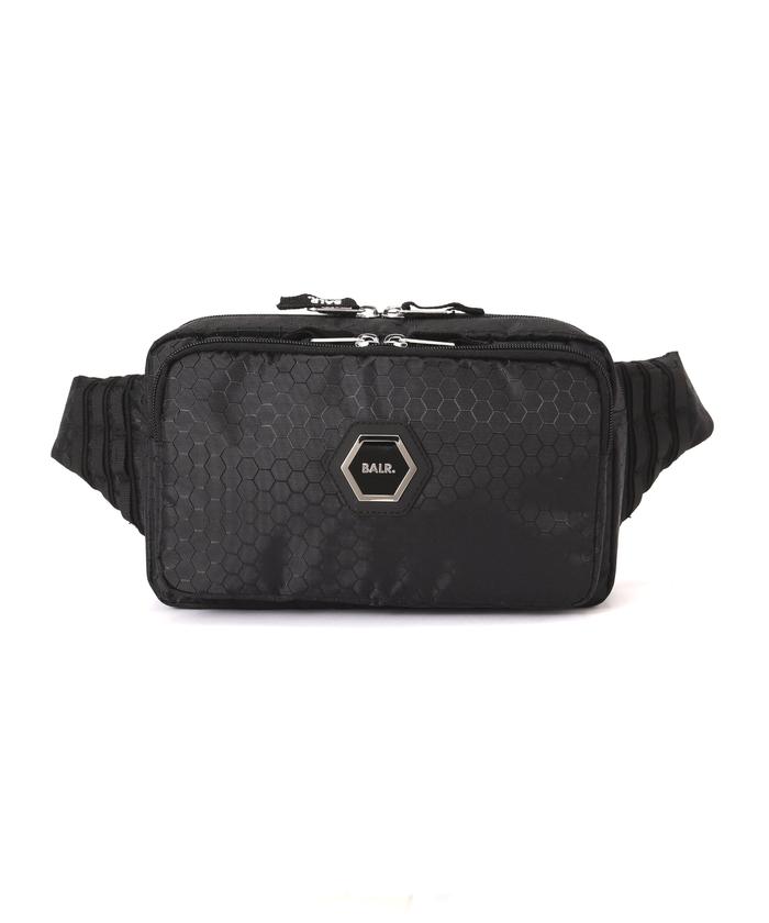 BALR./ボーラー/HEXLINE RIPSTOP WAIST PACK JET BLACK(506032236 