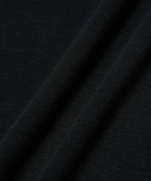JUNRed(ジュンレッド)/【 冷感・サステナブル・イージーケア 】j.n.r.d / エアーシルケット襟リブベーシックTシャツ/img05
