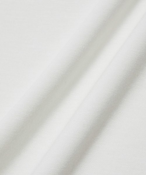 JUNRed(ジュンレッド)/【 冷感・サステナブル・イージーケア 】j.n.r.d / エアーシルケット襟リブベーシックTシャツ/img06