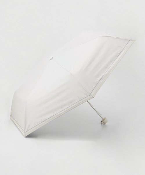 Honeys(ハニーズ)/晴雨兼用折り畳み傘 傘 かさ 雨傘 日傘 折りたたみ コンパクト 軽量 ネコ ロゴ 白 /img08