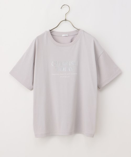 Honeys(ハニーズ)/ハクプリントＴシャツ Ｔシャツ レディース 半袖 接触冷感 ロゴ ゆる カジュアル /img18