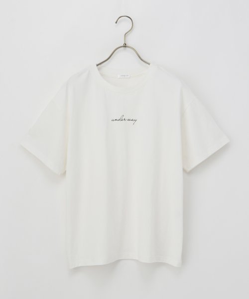 Honeys(ハニーズ)/きれいめロゴＴシャツ トップス Tシャツ レディース 半袖 ロゴ 接触冷感 夏 /img14