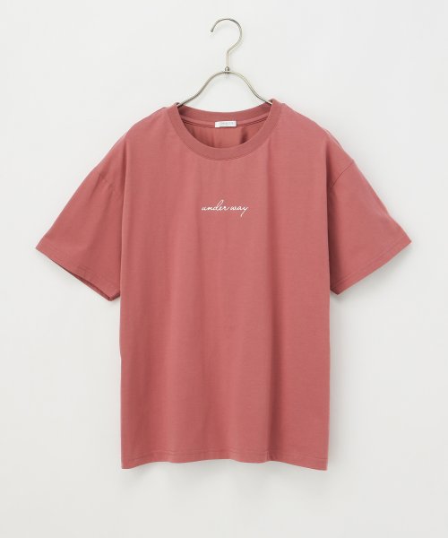 Honeys(ハニーズ)/きれいめロゴＴシャツ トップス Tシャツ レディース 半袖 ロゴ 接触冷感 夏 /img20