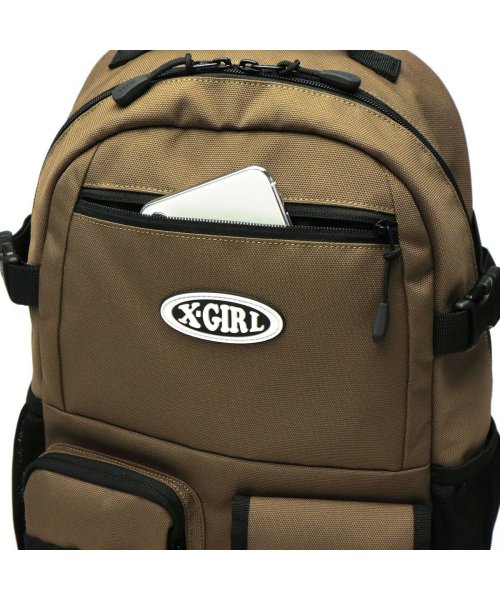 エックスガール リュック 通学 X－girl リュックサック 軽量 通勤 A4 20L MULTI POCKET BACKPACK 105241053007 