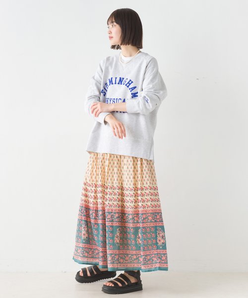 【OMNES】コットンボイル総柄ギャザースカート 人気・おすすめ｜売れ筋商品・話題商品におすすめ コスパ重視 安心配送 国内発送・正規流通商品
