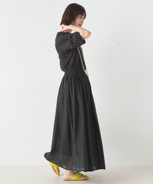 【OMNES】コットンボイル総柄ギャザースカート 人気・おすすめ｜売れ筋商品・話題商品におすすめ コスパ重視 安心配送 国内発送・正規流通商品