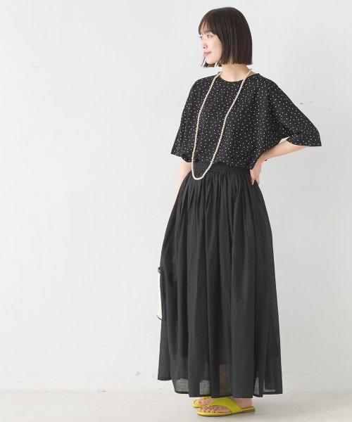 【OMNES】コットンボイル総柄ギャザースカート 人気・おすすめ｜売れ筋商品・話題商品におすすめ コスパ重視 安心配送 国内発送・正規流通商品