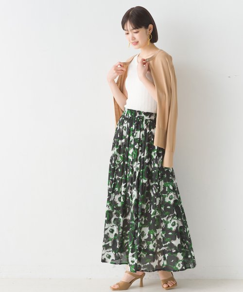 【OMNES】コットンボイル総柄ギャザースカート 人気・おすすめ｜売れ筋商品・話題商品におすすめ コスパ重視 安心配送 国内発送・正規流通商品