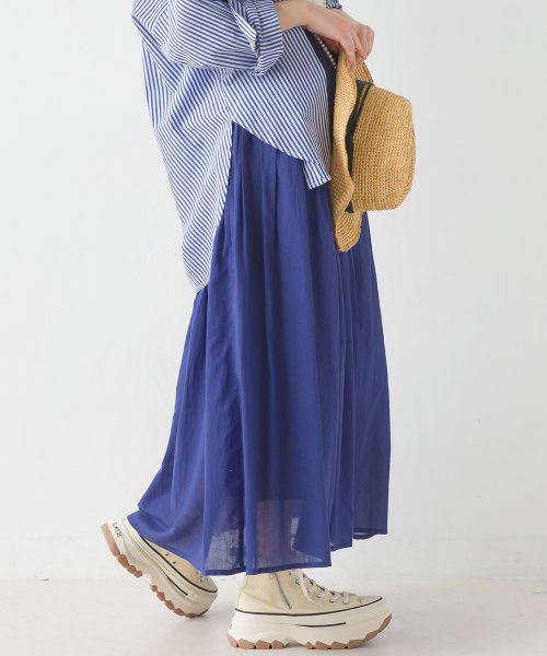 【OMNES】コットンボイル総柄ギャザースカート 人気・おすすめ｜売れ筋商品・話題商品におすすめ コスパ重視 安心配送 国内発送・正規流通商品