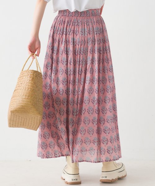 【OMNES】コットンボイル総柄ギャザースカート 人気・おすすめ｜売れ筋商品・話題商品におすすめ コスパ重視 安心配送 国内発送・正規流通商品