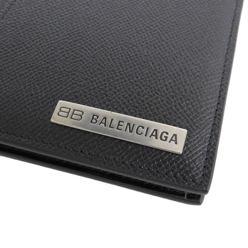 BALENCIAGA(バレンシアガ)/BALENCIAGA バレンシアガ PLATE SQUARE FOLDED COIN WALLET プレート スクエア フォールド 二つ折り 財布 レザー/img05