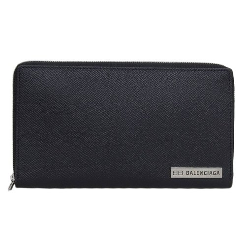 BALENCIAGA(バレンシアガ)/BALENCIAGA バレンシアガ PLATE CONTINENTAL WALLET プレート コンチネンタル 長財布 レザー/img01