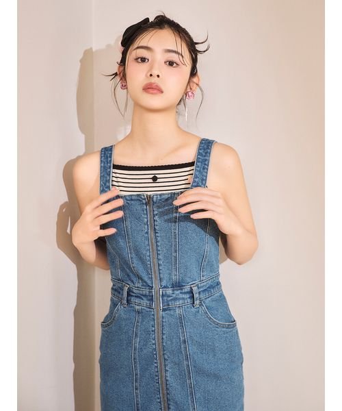 デニムジャンパースカート 予めご了承ください