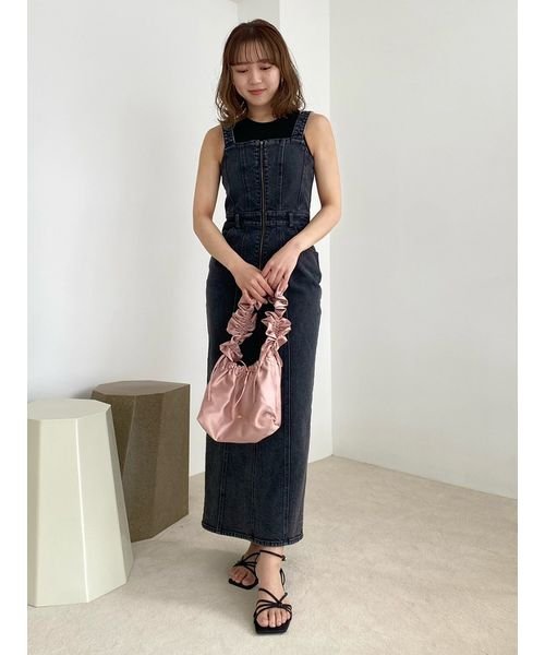 デニムジャンパースカート 予めご了承ください