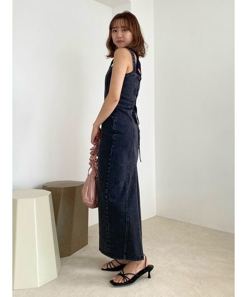 デニムジャンパースカート 予めご了承ください