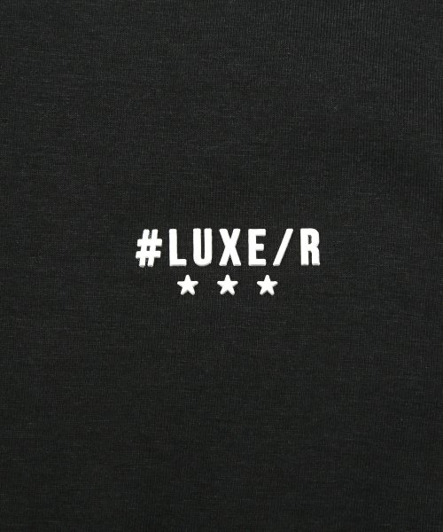 LUXSTYLE(ラグスタイル)/LUXE/R(ラグジュ)袖ロゴラバープリント天竺半袖Tシャツ/Tシャツ メンズ 半袖 ラバープリント ロゴ 袖 ライン/img12