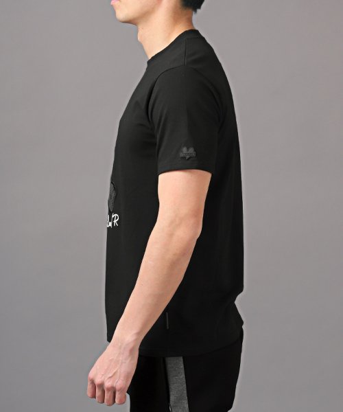 LUXSTYLE(ラグスタイル)/LUXE/R(ラグジュ)ジャガード貼り付けベア天竺半袖Tシャツ/Tシャツ メンズ 半袖 ワッペン アップリケ 刺繍 ベア クマ/img02