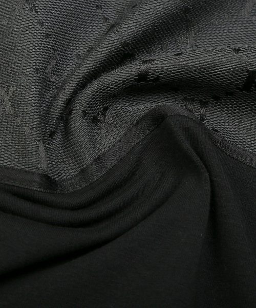 LUXSTYLE(ラグスタイル)/LUXE/R(ラグジュ)ジャガード貼り付け天竺半袖Tシャツ/Tシャツ メンズ 半袖 ジャガード 刺繍 天竺/img16