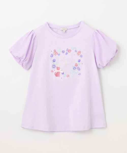 anyFAM（KIDS）(エニファム（キッズ）)/フラワー 刺繍 Tシャツ/img13