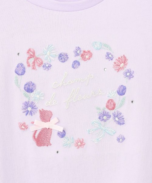 anyFAM（KIDS）(エニファム（キッズ）)/フラワー 刺繍 Tシャツ/img18