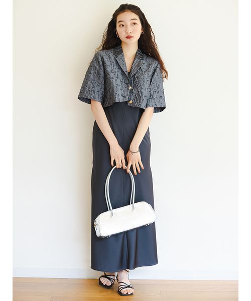 Lily Brown レースドッキングドレス ブラック 0 ラスト一点