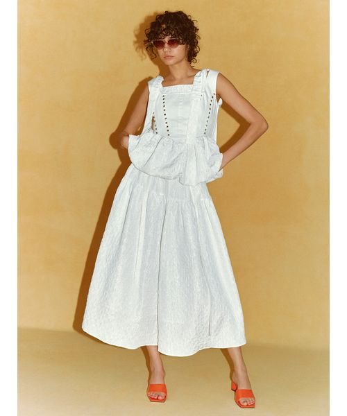 【WEB限定カラー】3WAYバルーンジャガードスカート 予めご了承ください