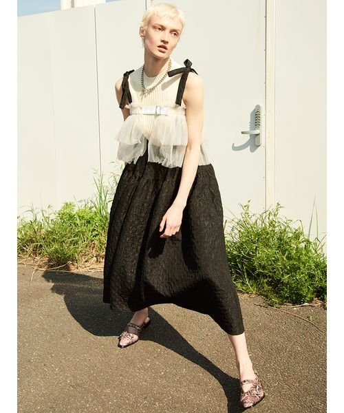 【WEB限定カラー】3WAYバルーンジャガードスカート 予めご了承ください