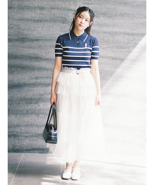 [L.B CANDY STOCK]ラインストーンメッシュバレエシューズ 予めご了承ください