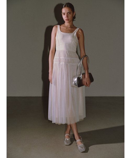 [L.B CANDY STOCK]ラインストーンメッシュバレエシューズ 予めご了承ください