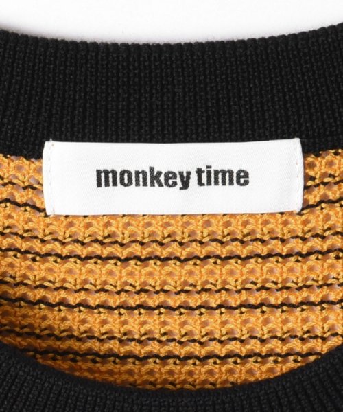 monkey time(モンキータイム)/＜monkey time＞ シルケット USAコットン ニット ボーダー Tシャツ/img26