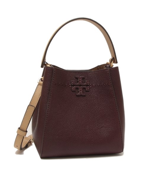 TORY BURCH(トリーバーチ)/トリーバーチ ハンドバッグ ショルダーバッグ マックグロー バケットバッグ 2WAY ワインレッド レディース TORY BURCH 152232 500/img01