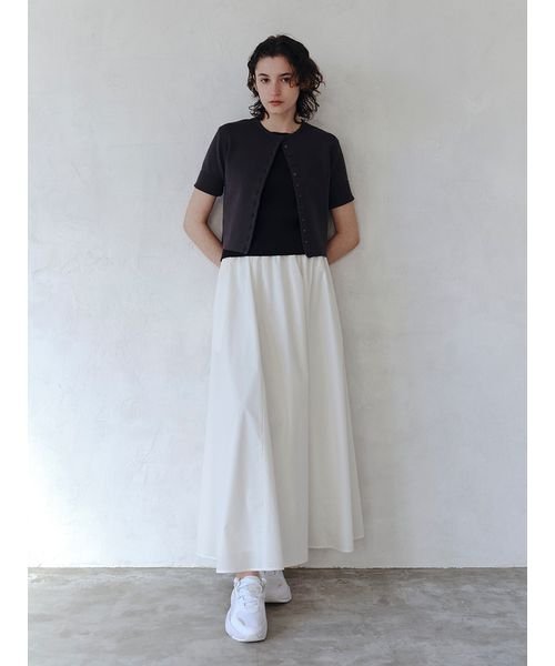 eco 撥水ギャザーフレアスカート 予めご了承ください