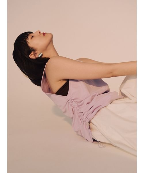 eco 撥水ギャザーフレアスカート 予めご了承ください