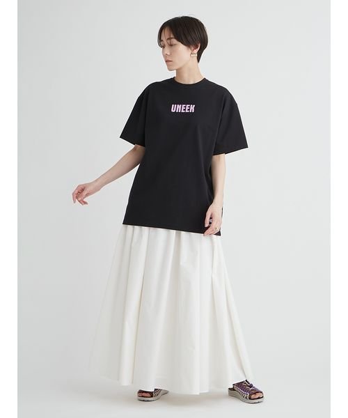 eco 撥水ギャザーフレアスカート 予めご了承ください