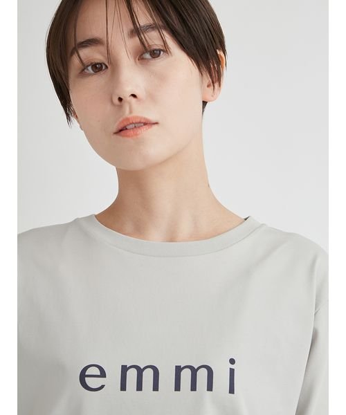emmi atelier(emmi　atelier)/【ONLINE限定】eco emmiロゴバックシャンTシャツ/img08