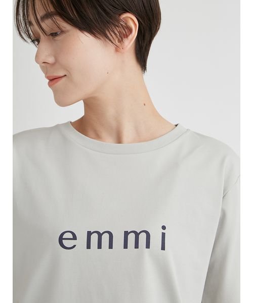 emmi atelier(emmi　atelier)/【ONLINE限定】eco emmiロゴバックシャンTシャツ/img09