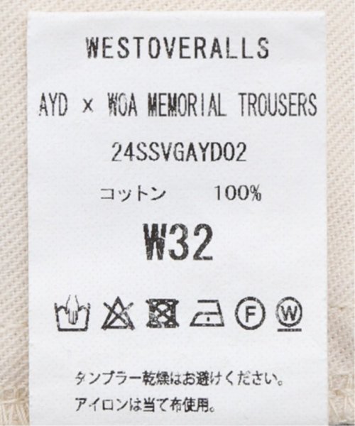 JOURNAL STANDARD(ジャーナルスタンダード)/【WESTOVERALLS × Are You Different】MEMORIAL TROUSERS/img16