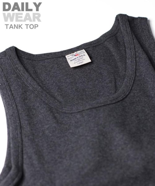 AVIREX(AVIREX)/《DAILY/デイリー》RIB TANK TOP/リブ タンクトップ  デイリーウェア/img34