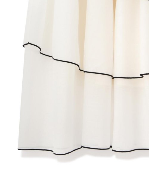 スムースドッキングボリュームアシメワンピース 商品説明一枚でスタイルが決まる！スムースカットソーとシアースカートをドッキングしたレディなワンピースです。配色の効いた E1438215098(11000円)