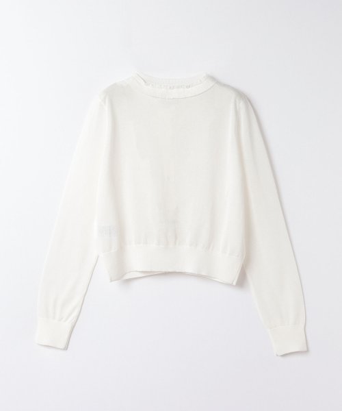 ショート丈ニットカーディガン 