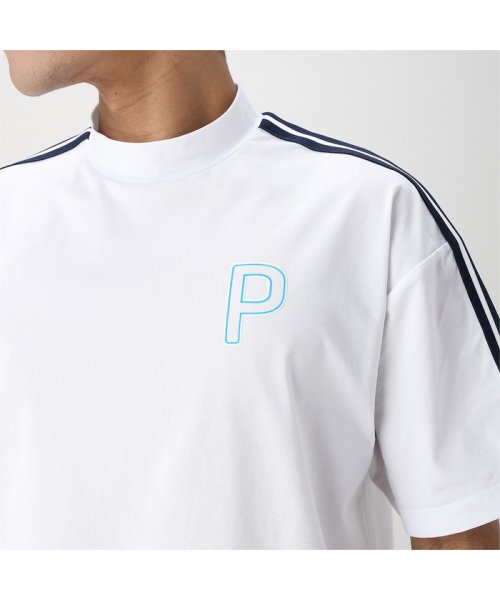 PUMA(プーマ)/メンズ ゴルフ P ストレッチ テープライン リラックス モックネック 半袖 シャツ/img04