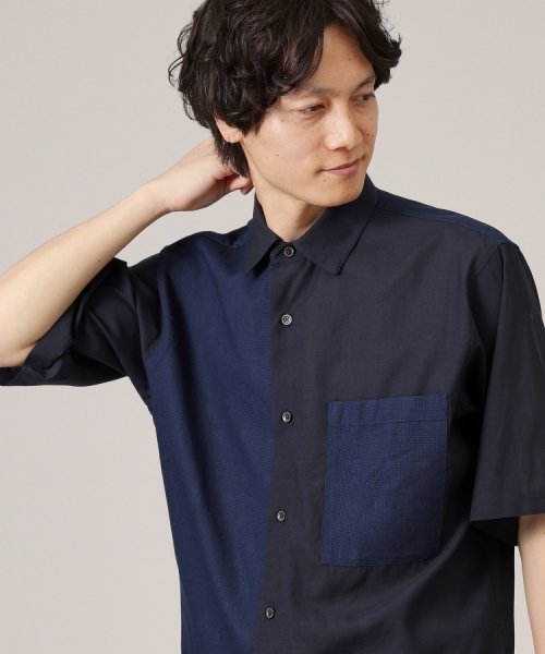 TAKEO KIKUCHI(タケオキクチ)/【Made in JAPAN】パーツブロッキング 半袖シャツ/img23