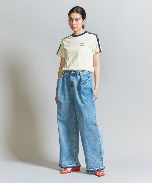 BEAUTY&YOUTH UNITED ARROWS(ビューティーアンドユース　ユナイテッドアローズ)/【別注】＜WAVE UNION＞フットボール ロゴ Tシャツ/img03