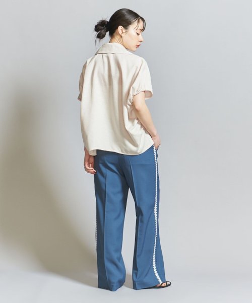 BEAUTY&YOUTH UNITED ARROWS(ビューティーアンドユース　ユナイテッドアローズ)/【WEB限定】メッシュハーフジップ ショートスリーブプルオーバー －ウォッシャブル－/img04