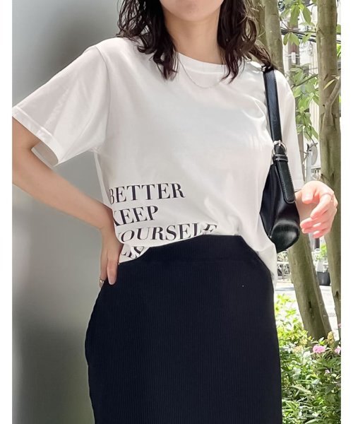 Re:EDIT(リエディ)/[2024SS COLLECTION]サイドメッセージロゴTシャツ/img18